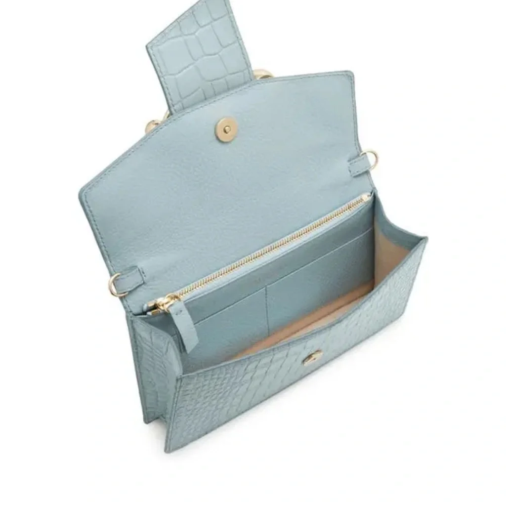 Strathberry Crescent  Croc-Embossed leather bag - Picture 2 of 11